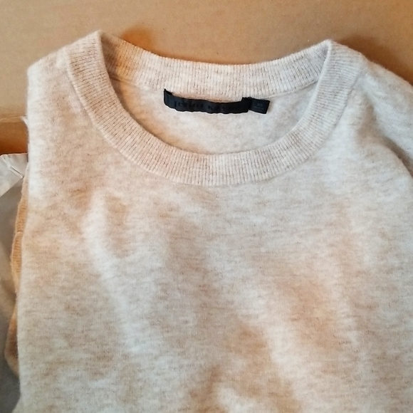 🎉HP🎉 Jenni Kayne Marina Pullover Sweater XS Oatmeal Tan Oversized EUC - Picture 4 of 13